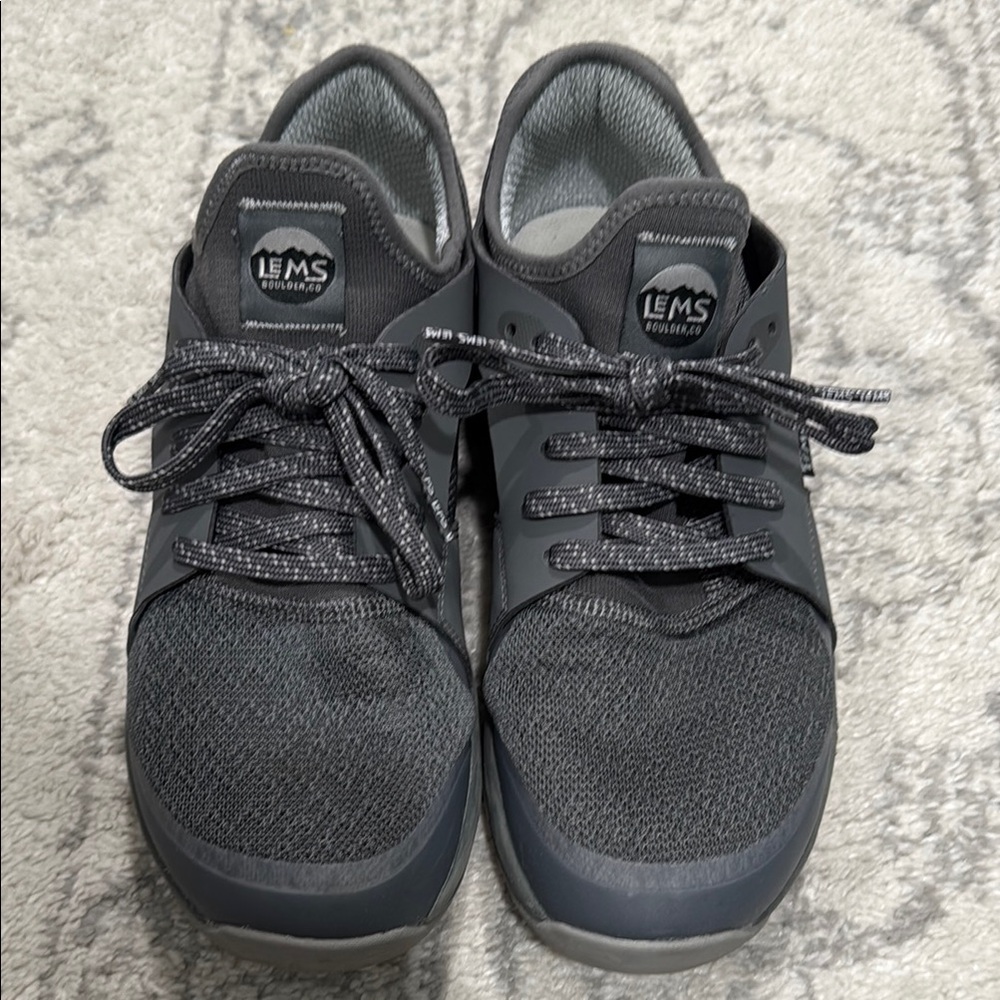LEMS Mesa Men's Black and Gray Sneakers